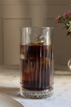 Vaso Cristal Base Rombos Alto