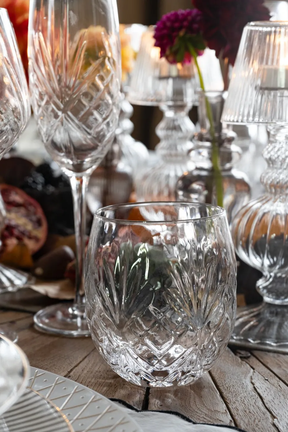 Vaso Cristal Oval Pequeño Espiga