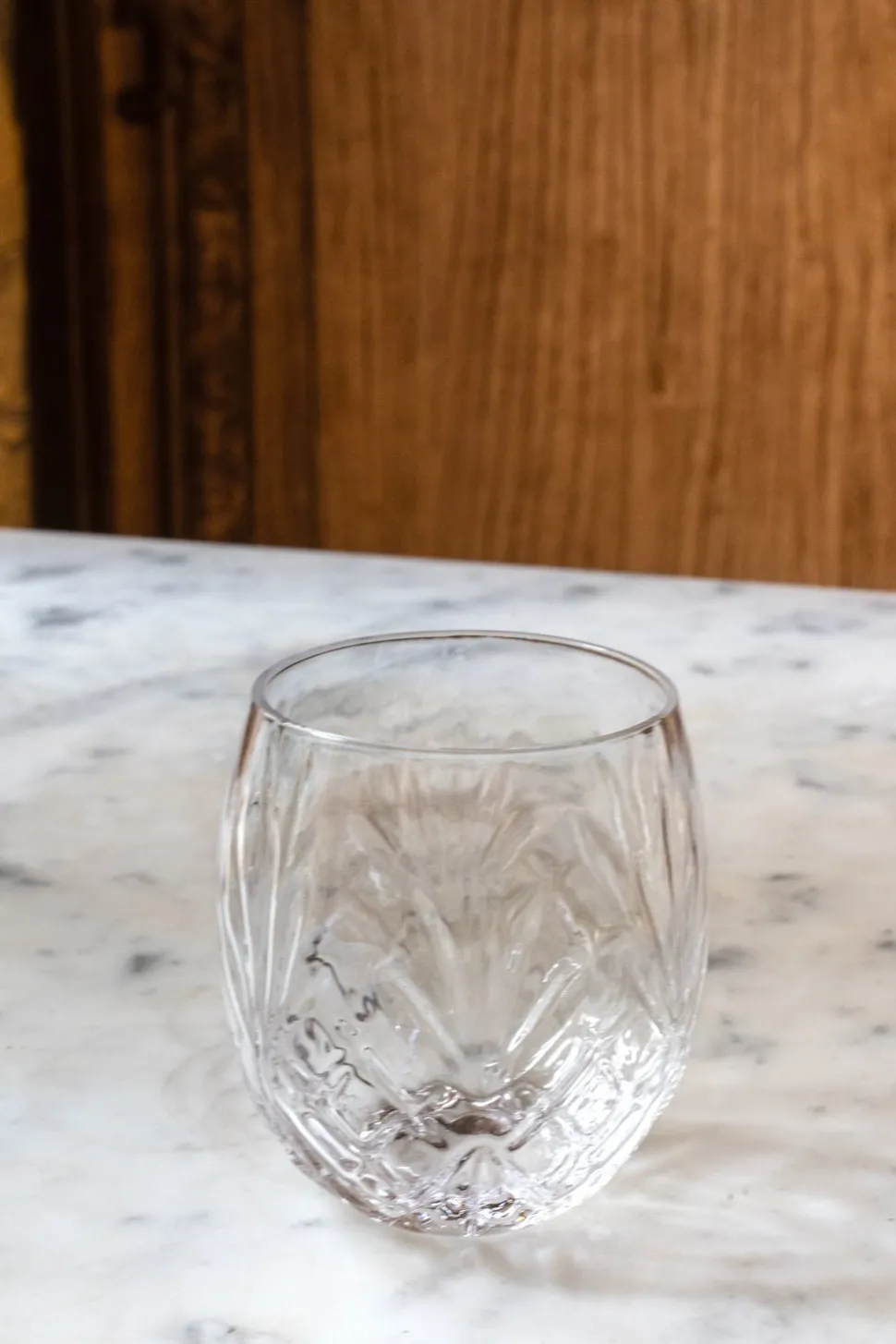 Vaso Cristal Oval Pequeño Espiga
