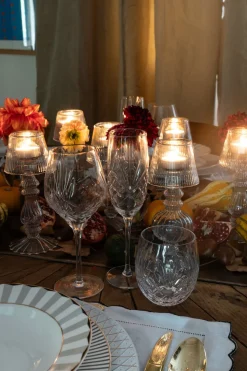 Vaso Cristal Oval Pequeño Espiga