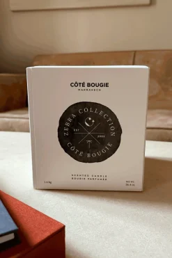 Vela Artesanal De Cerámica Con Fragancia Mandarina Grande