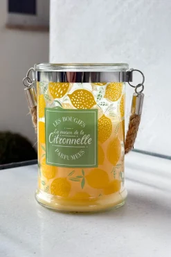Vela Con Asa De Cuerda Y Aroma A Citronela