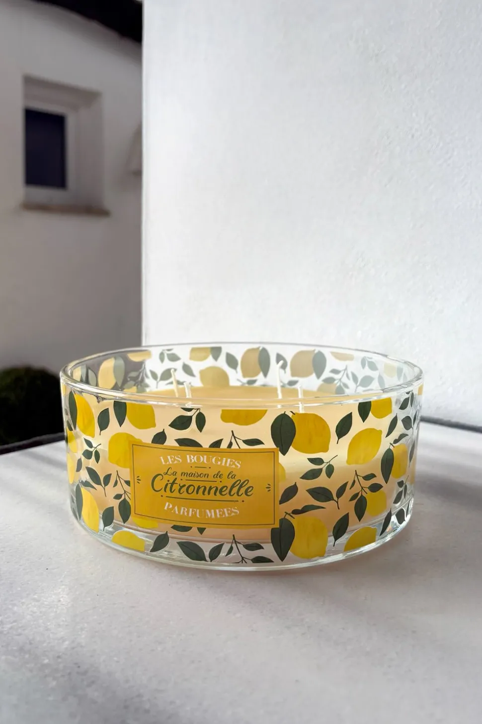 Vela De Cuatro Mechas Con Aroma A Citronela
