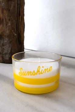 Vela De Tres Mechas Y Aroma Limones
