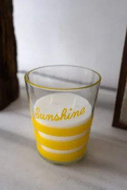 Vela Grande Y Alta Con Aroma Limones