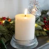 Vela LED Color Crema