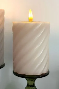 Vela LED Diseño Espiral