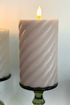 Vela LED Diseño Espiral Grande