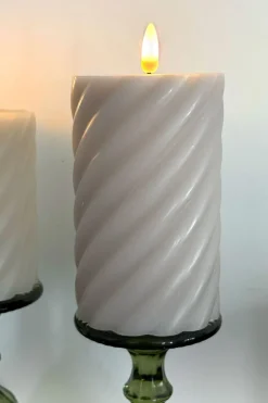 Vela LED Diseño Espiral Grande