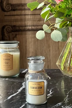 Vela Perfumada Con Frasco Y Tapa De Vidrio