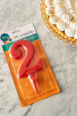 Velas Cumpleaños Rojas Grandes