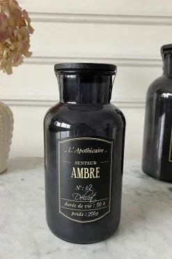 Velas Medianas Perfumadas Con Tapa Negra En Frasco De Vidrio