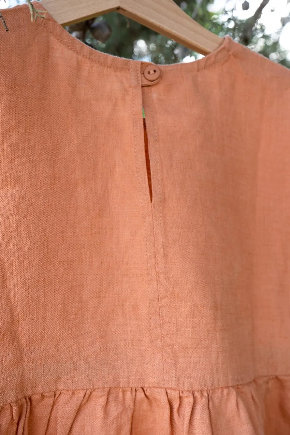 Vestidos De Lino Rosa Niños
